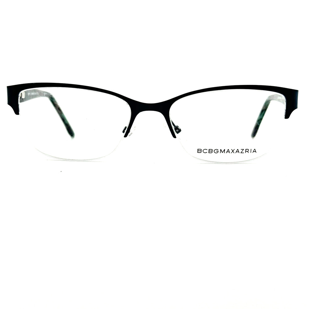 BCBGMaxazria Cat Eye Half Rim Eyeglasses Flex KANA TEAL 53 17 135 H13411